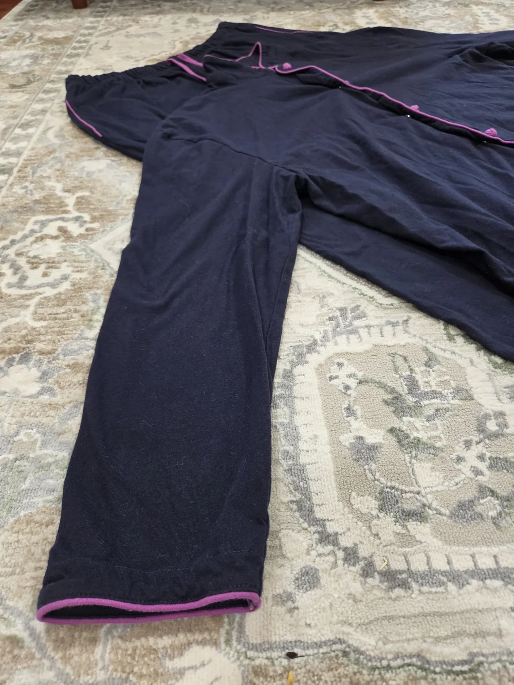 Shanghai Tang For Cathay Pacific Navy PJ Set Size L